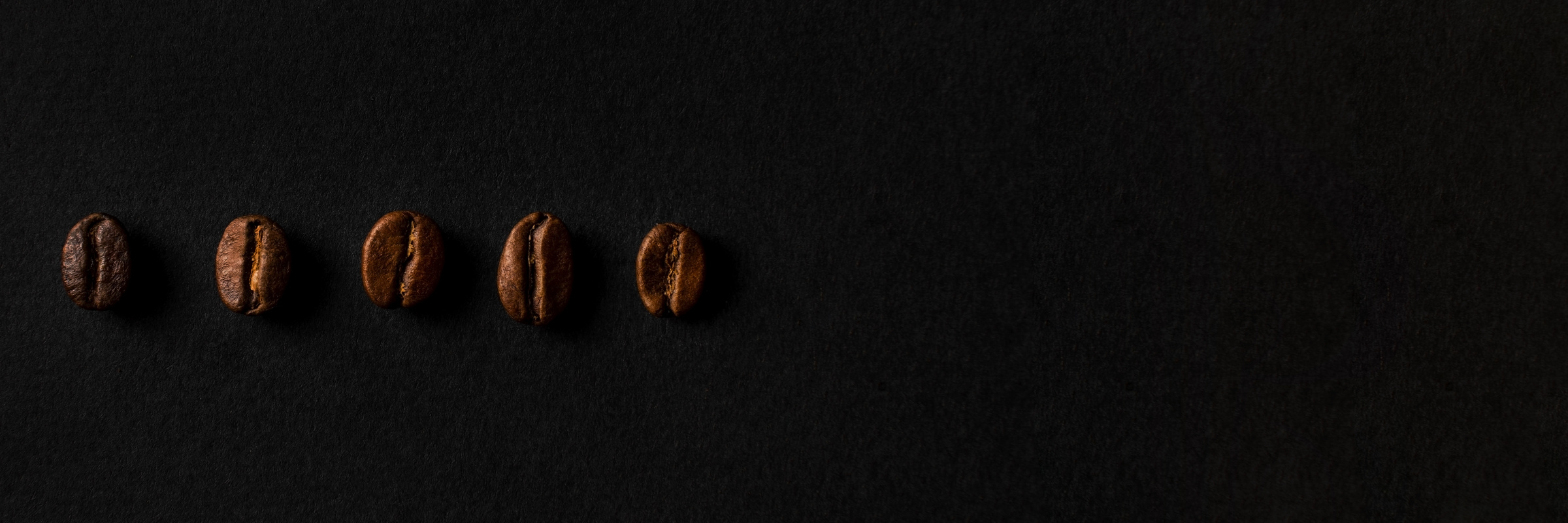 Banner with Different Types of Coffee Beans